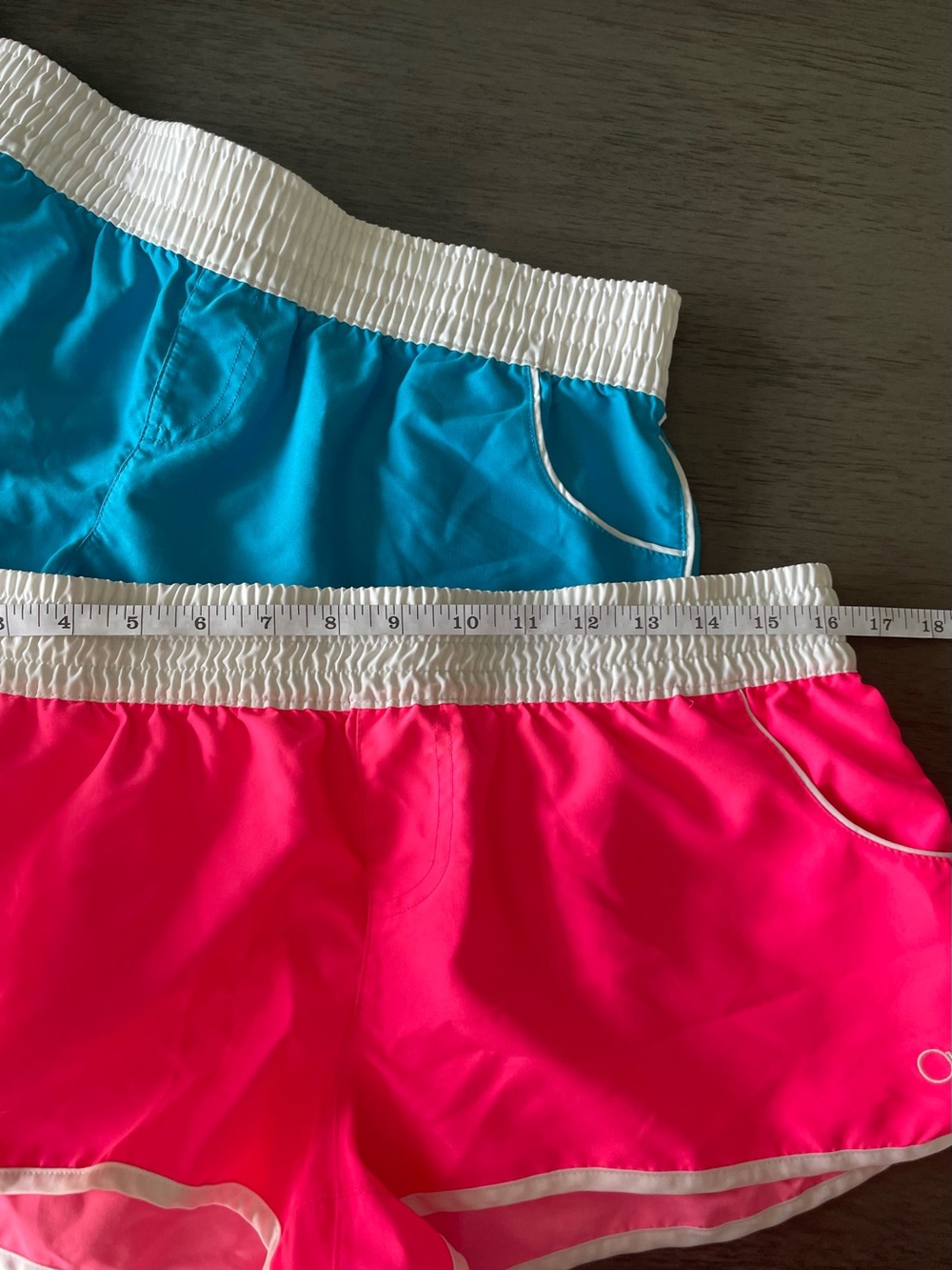 Set of OP Juniors Swim Shorts in Turquoise Blue & Hot Pink size medium and large - Picture 10 of 13